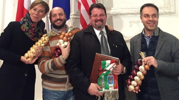 Festa della Cipolla di Cannara winter edition, conclusa con la firma del patto di gemellaggio