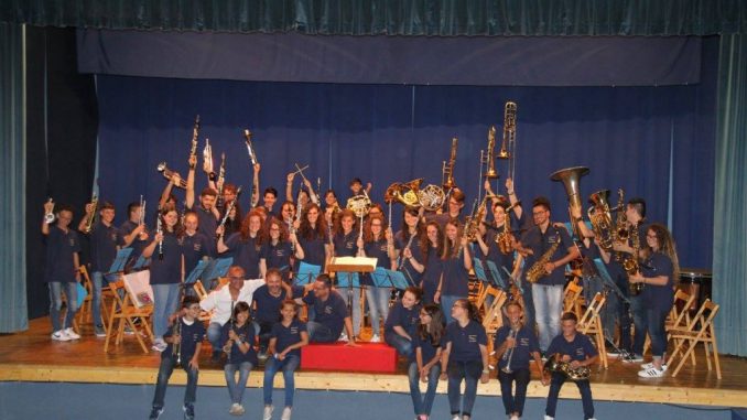 Una Montagna di Note 1 Campus musicale a Cannara, con la Filarmonica, una montagna di note