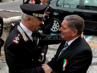 Spello, ricordo Andrea Angelucci, presente generale Tullio Del Sette