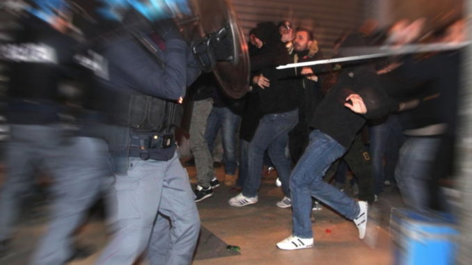 Disordini durante partita di calcio Cannara Sangiovannese, serie D,  arriva Daspo a tre tifosi