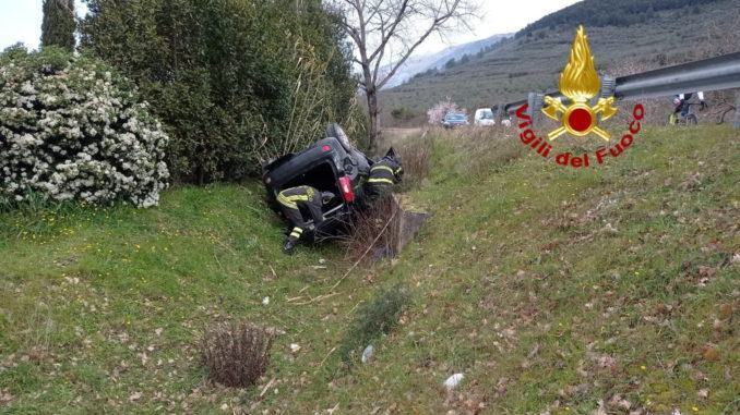 incidente stradale a Capodacqua di Assisi 