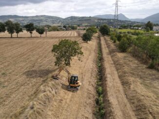 Lavori di manutenzione al torrente Chiona a Spello