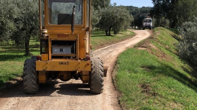 Interventi sulle strade bianche collinari di Spello per migliorare la viabilità