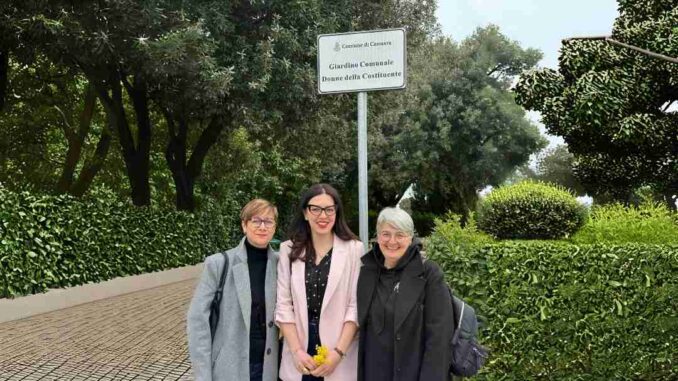 Intitolati a Collemancio giardini e spazi pubblici alle donne Intitolati a Collemancio giardini e spazi pubblici alle donne